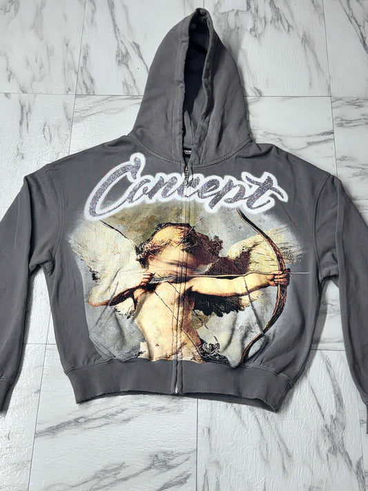 CONCEPT GRAY ZIP UP