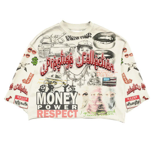 Prestige “Money Power Respect” Cream Tee